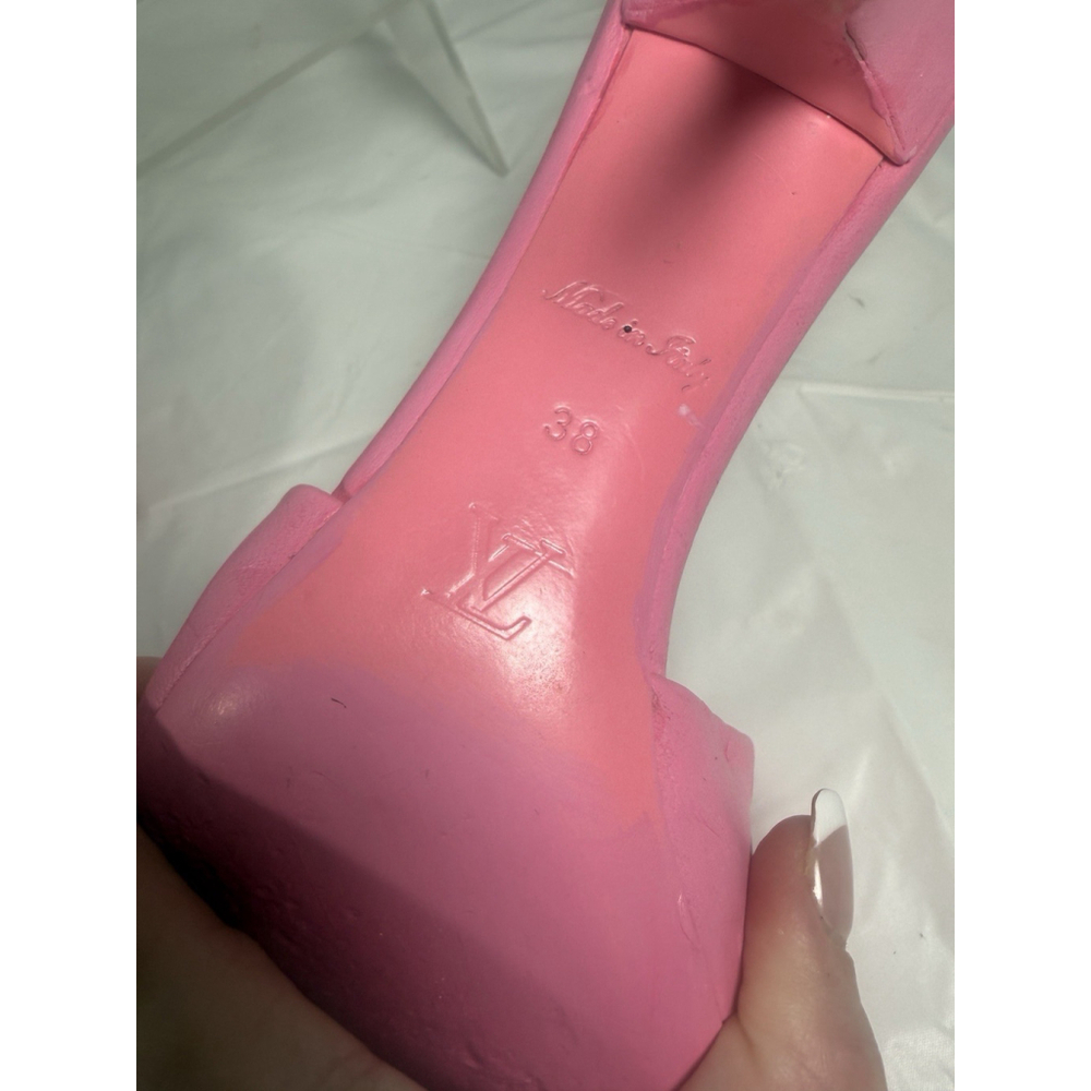 Louis Vuitton Revival Mule Heels Lambskin Size 38 - Picture 14 of 16